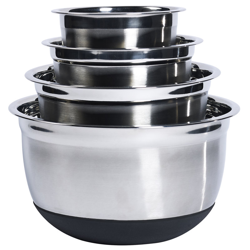 large silicone mixing bowls